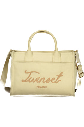 Geantă damă twinset bej cu fermoar