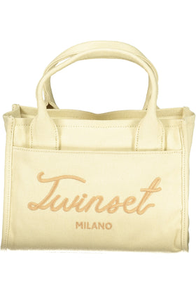 Geantă damă twinset bej cu fermoar